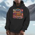 Book Peace Bookworm Hippie Rainbow Peace Sign Men Hoodie