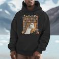 Bookish Ghost Haunted Library Cat Bookworm Book Lover Men Hoodie Bookish Ghost Haunted Library Cat Bookworm Book Lover Men Hoodie