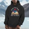 Books And Music Makes Life Better Fun Reading Motivation Men Hoodie