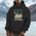 Books Are My Therapy Cozy Book Lover Reading & Coffee Men Hoodie Books Are My Therapy Cozy Book Lover Reading & Coffee Men Hoodie