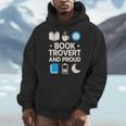 Booktrovert Introvert Reader Library Card Coffee Books Men Hoodie