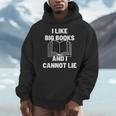 Bookworm Pun I Like Big Books And I Cannot Lie Reading Men Hoodie