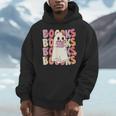 Boooks Halloween Ghost Pun Boo Books Groovy Ghost Men Hoodie