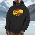 Boy Seven Superhero Comic Book Hero 7th Birthday Boy 7 Years Men Hoodie Boy Seven Superhero Comic Book Hero 7th Birthday Boy 7 Years Men Hoodie