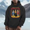 Caring For Your Evil Cat Retro Dark Humor Book Cover Men Hoodie