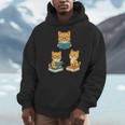 Cats Reading Book Lover Reading Bookworm Reader Men Hoodie