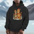 Cats Reading Books Christmas Tree Men Hoodie