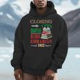 Closing This Chapter Retired Librarian 2022 Retirement Book Men Hoodie