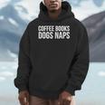 Coffee Books Dogs Naps Men Hoodie
