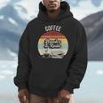 Coffee Books And Rain Reading Book Lover Retro Men Hoodie