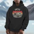 Coffee Books And Rain Retro Vintage Book Lover Reading Men Hoodie Coffee Books And Rain Retro Vintage Book Lover Reading Men Hoodie