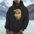 Cute Chick Reading Book Bandana Men Hoodie