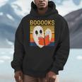 Cute Ghost Book Reading Halloween Teacher Puns Booooks For Men Women Kids Men Hoodie