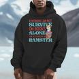 Cute Hamster Reading Book A Woman Can Not Survive On Books Men Hoodie