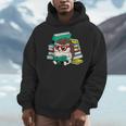 Cute Hedgehog Reading A Book Nerd Readers Men Hoodie Cute Hedgehog Reading A Book Nerd Readers Men Hoodie