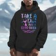 Cute Mermaid Librarian Teacher Dive Into A Good Book Reading Men Hoodie