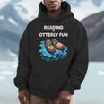 Cute Otter Reading Book Two Otter Reading Is Otterly Fun Men Hoodie Cute Otter Reading Book Two Otter Reading Is Otterly Fun Men Hoodie