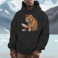 Cute Tiger Is Reading a Book Reading Tiger Men Hoodie Cute Tiger Is Reading a Book Reading Tiger Men Hoodie