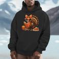 Cute Turkey Reading Book Lovers Bow Thanksgiving Men Hoodie Cute Turkey Reading Book Lovers Bow Thanksgiving Men Hoodie