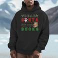 Dear Santa Just Bring Books Lover Librarian Book Worm Xmas Men Hoodie