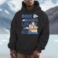 Dog Books Life Is Great Men Hoodie