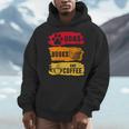 Dogs Books And Coffee Dog Book Reader Lover Men Hoodie