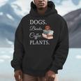 Dogs Books Coffee Plants Men Women Men Hoodie