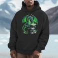 Dragon Reading Books Bookworm Men Hoodie