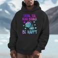 Drink Tea Read Books Be Happy Tea Lover Bookworm Librarian Men Hoodie