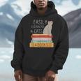 Easily Distracted Cats And Books Cat Lovers For Men Women Kids Men Hoodie Easily Distracted Cats And Books Cat Lovers For Men Women Kids Men Hoodie