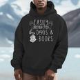 Easily Distracted By Dogs & Books Lover Reading Men Hoodie Easily Distracted By Dogs & Books Lover Reading Men Hoodie