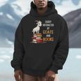 Easily Distracted By Goats And Books Goats And Book Reading Men Hoodie