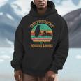 Easily Distracted By Penguins & Books Retro Men Hoodie