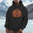 Fall Book Pumpkin Autumn Retro Reading Teacher Books Lover Men Hoodie
