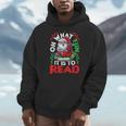 What Fun It Is To Read Books Christmas Santa Reading Books Men Hoodie