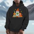 Halloween Ghost Cat Reading Book Women Girls Cute Men Hoodie Halloween Ghost Cat Reading Book Women Girls Cute Men Hoodie