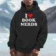 I Heart Book Nerds Book Readers Cute Men Hoodie