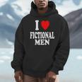 I Heart Love Fictional Men Book Movies Literature Reading Men Hoodie
