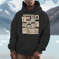 Jane Austen Book Classic Literature Stamp Collage Men Hoodie Jane Austen Book Classic Literature Stamp Collage Men Hoodie