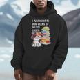I Just Want To Read Books And Pet My Calico Kitty Cat Men Hoodie