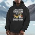 Kids Boys Girls Reptile Read Books Pet Leopard Gecko Lover Men Hoodie