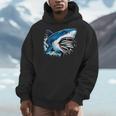Kids Shark With School Books Back To School Shark Lovers Men Hoodie
