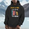 Ladies Books Just a Girl Who Loves To Read Girl Men Hoodie