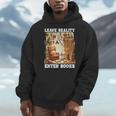 Leave Reality Enter Books Bookworm Reading Book Men Hoodie Leave Reality Enter Books Bookworm Reading Book Men Hoodie