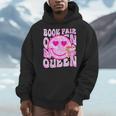 Library Book Fair Queen Vibe Groovy Tie Dye School Reading Men Hoodie Library Book Fair Queen Vibe Groovy Tie Dye School Reading Men Hoodie