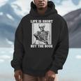Life Is Short Buy The Book Skeleton Reading Book Men Hoodie Life Is Short Buy The Book Skeleton Reading Book Men Hoodie