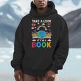 Take A Look It's In A Book Reading Vintage Retro Rainbow Men Hoodie