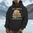 All I Need Is Books And Cats Men Hoodie All I Need Is Books And Cats Men Hoodie