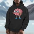 Nerd Brain With Book And Glasses Men Hoodie Nerd Brain With Book And Glasses Men Hoodie