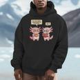 How Many Nights Reading Axolotl Book Lover Cat Reader Men Hoodie